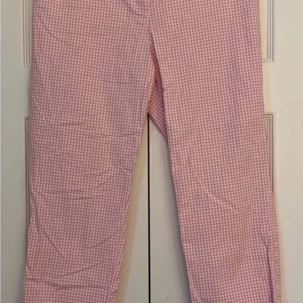 Talbots Pink Gingham Capris